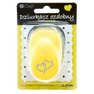 Dziurkacz ozdobny dpCraft 2,5cm Splecione Serca